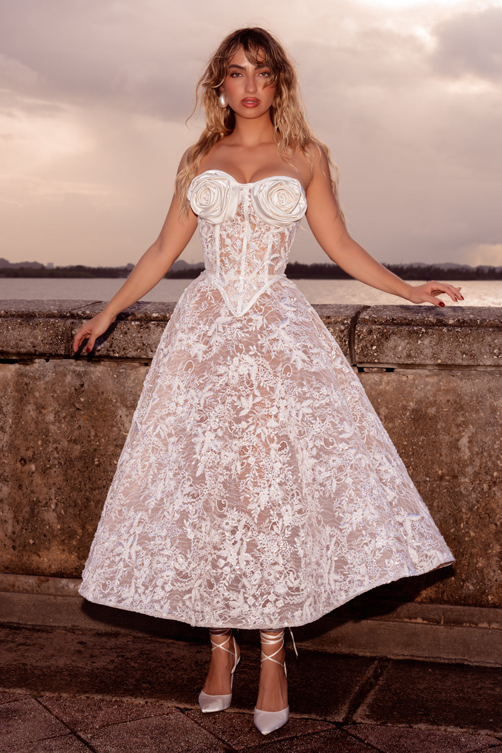 BUSTIER MIDI SET