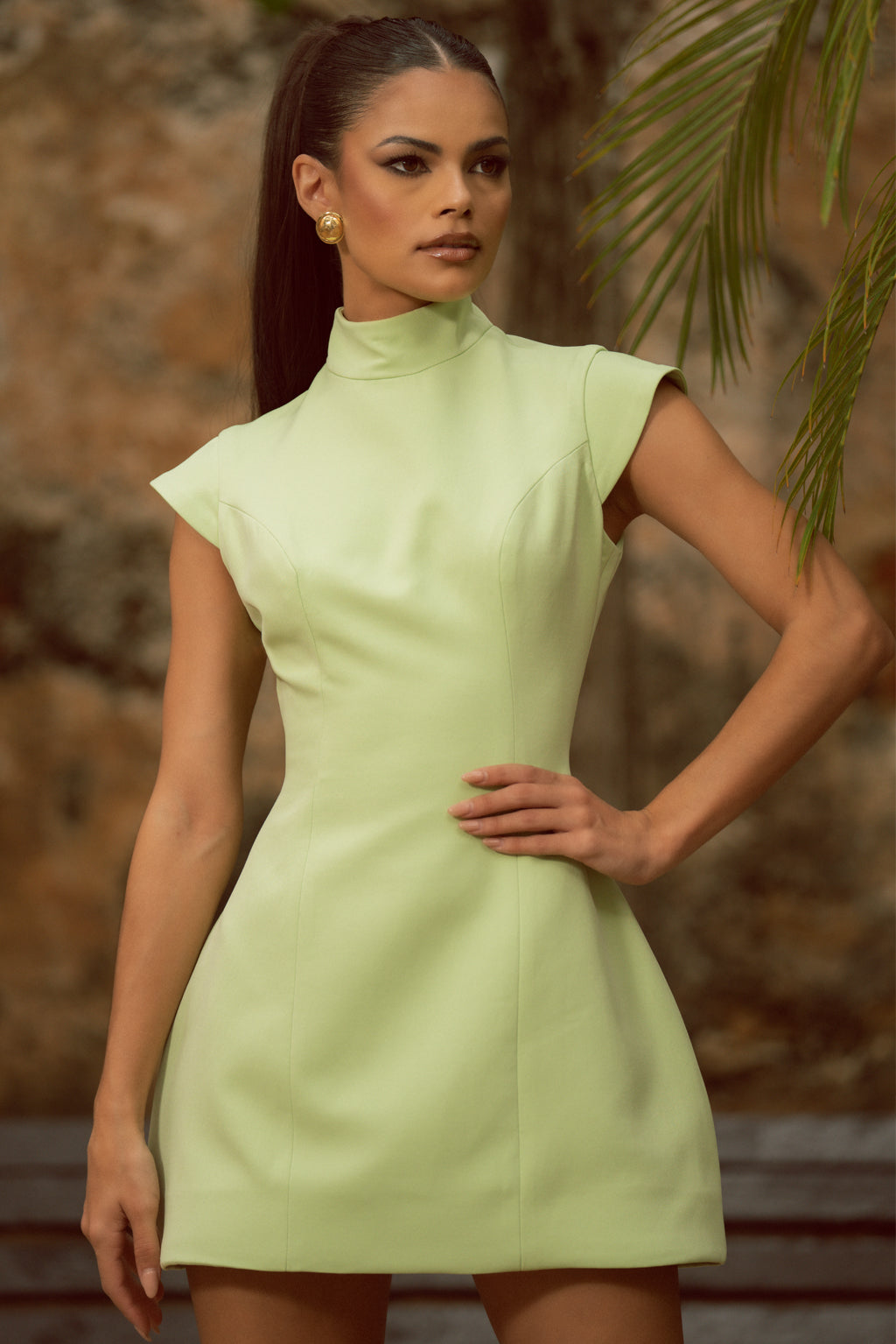 HIKARI DRESS | PALE LIME