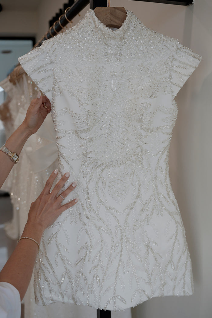 HIKARI BEADED SHORT DRESS