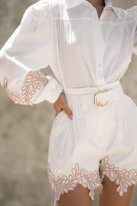 EMBROIDERED SET | WHITE