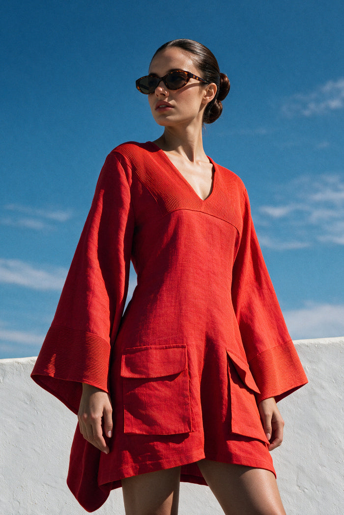 ZIAN CAFTAN | RED
